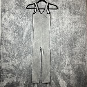 North Face Bodysuit Womens Medium Sleeveless Athletic Jumpsuit Stretch Nylon
